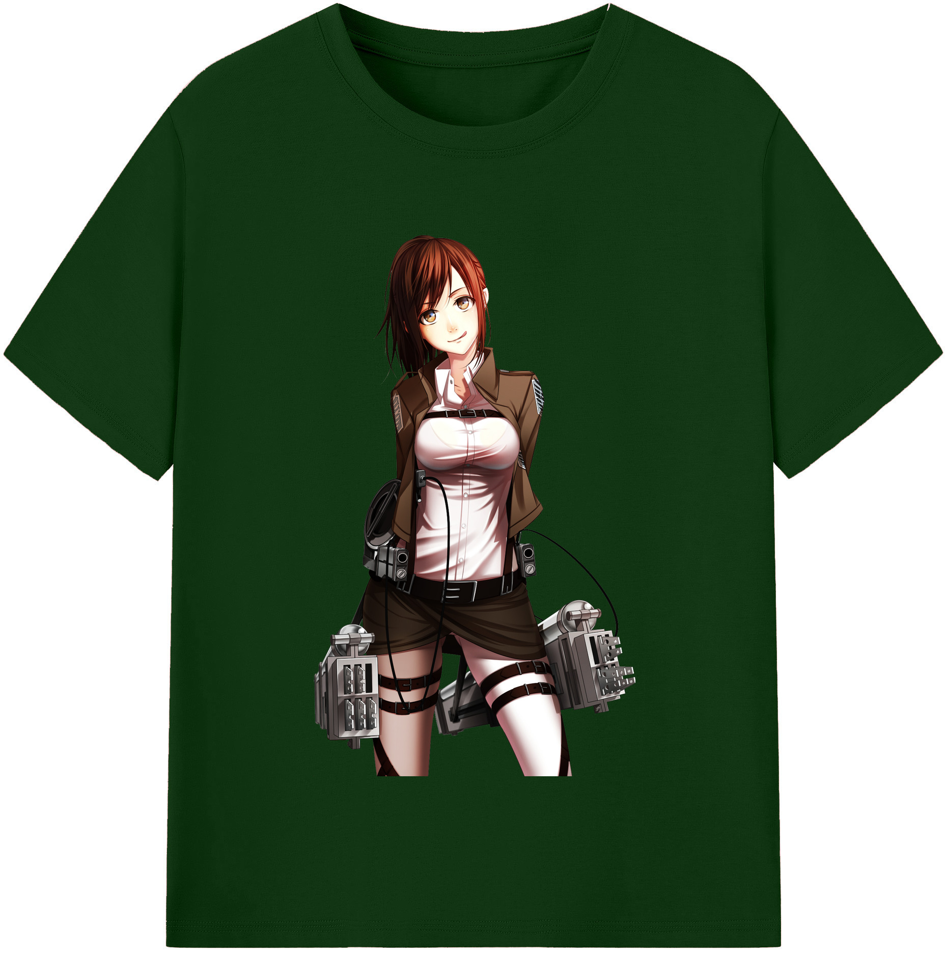 （画像用） 進撃の巨人 サシャ·ブラウス Attack on Titan Sasha Blaus 綿100％半袖Tシャツ（フロントプリント）